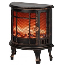 Светильник  EGNIK -P02 новогодний светодиодный камин Печь черный 2*LR14(C) 24*17*33 см  Б0060487  ЭРА