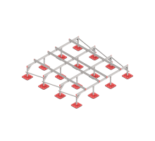 Опорная конструкция для установки оборудования TECHNORAPTOR FOOT 3000х3000  KM-TR-F-SSEI-3000-3000  КМ - профиль