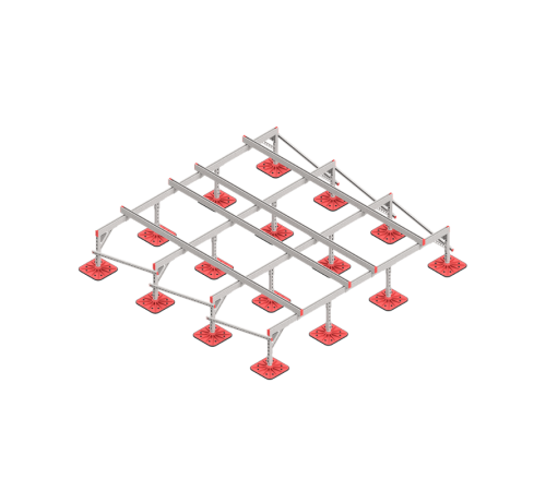 Опорная конструкция для установки оборудования TECHNORAPTOR FOOT 3000х3000  KM-TR-F-SSEI-3000-3000  КМ - профиль