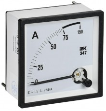 Амперметр Э47 75/5А кл. точн. 1,5 96х96мм  IPA20-6-0075-E  IEK