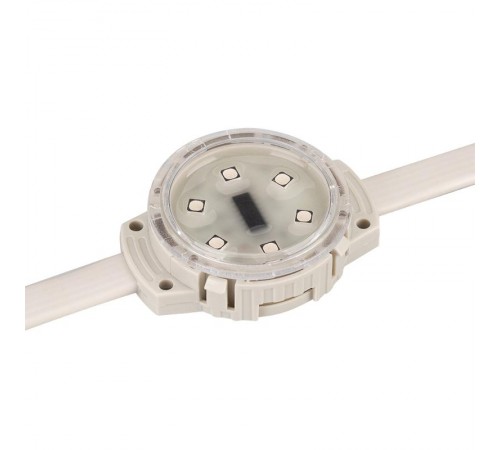 Модуль управляемый SOLEX-DMX-3535-6-24V RGB 120deg (D40x16mm, 1.5W, IP67)  028882  Arlight