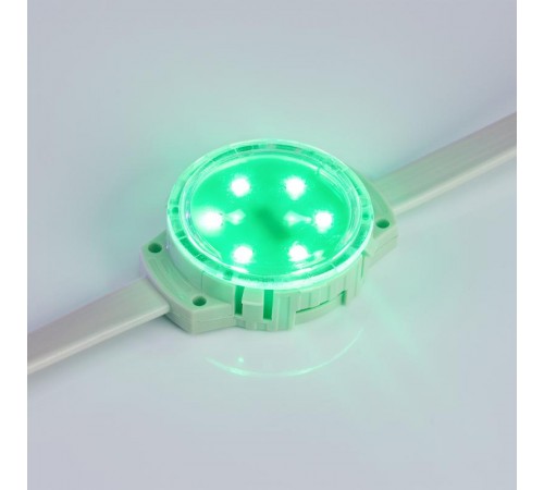 Модуль управляемый SOLEX-DMX-3535-6-24V RGB 120deg (D40x16mm, 1.5W, IP67)  028882  Arlight