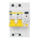 Выключатель автоматический дифференциального тока АД12М 2п 25А C 30мА тип A (3 мод)  MAD12-2-025-C-030  IEK