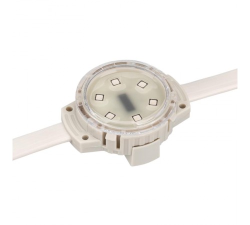 Модуль управляемый SOLEX-DMX-3535-6-24V RGB 120deg (D40x16mm, 1.5W, IP67)  028882  Arlight