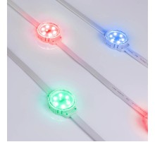 Модуль управляемый SOLEX-DMX-3535-6-24V RGB 120deg (D40x16mm, 1.5W, IP67)  028882  Arlight