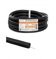 Труба гофрированная ПНД d 20 с зондом (10 м) легкая 350Н черная  SQ0413-0122  TDM