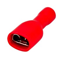 Клемма плоская полностью изолированная гнездо 6.6 мм 0.5-1.5 мм (РППи-м 1.5-(6.3))  08-0612  REXANT