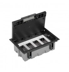 Simon CIMA 500 Люк на 4 модуля 500CIMA (8 модулей 45х45 мм), глубина 90-120мм, посадка 170х265мм, max 900кг, графит  52050104-038  Simon