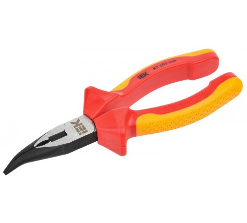 Тонкогубцы изогнутые диэлектрические 160мм ARMA2L 3 K3  A2L3-BN20-K3-160  IEK