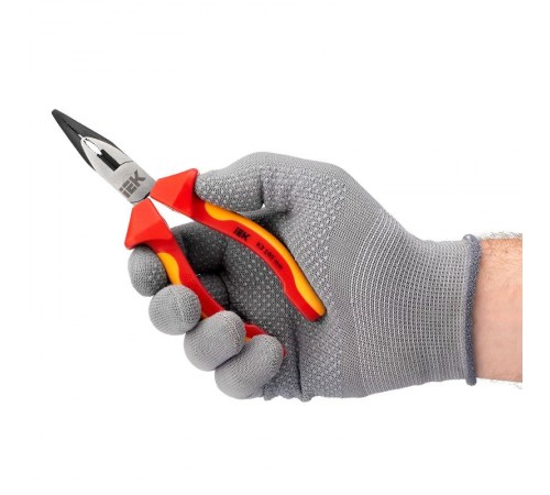 Тонкогубцы изогнутые диэлектрические 160мм ARMA2L 3 K3  A2L3-BN20-K3-160  IEK