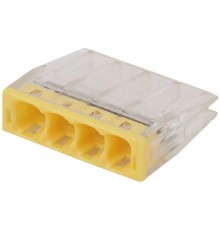 Аксессуары для клемм NO-224-30 ЭРА Клемма СМК компактная серии 204, 4 отверстия, 0,5-2,5 мм2 (упак  Б0043948  ЭРА