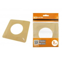 Рамка для выключателей или розеток одноместная защитная 130х130 мм, сл. кость  SQ1822-0003  TDM