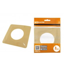 Рамка для выключателей или розеток одноместная защитная 130х130 мм, сл. кость  SQ1822-0003  TDM