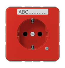 SCHUKO-розетка с полем для надписи и индикатором CD1520BFNAKORT Jung