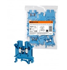 Зажим наборный ЗНН-2,5мм2 32А синий (Ph-C UK-2,5BU)  SQ0803-1112  TDM