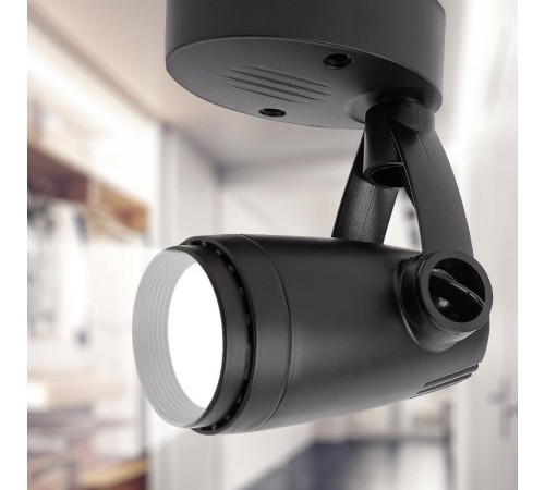 Светильник трековый OL5 GU10 BK накладной, черный  Б0044272  ЭРА