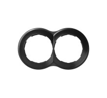 Simon 88 Рамка декоративная, 2 поста, круг в круге, S88, графит  88620-38  Simon