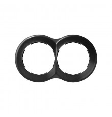 Simon 88 Рамка декоративная, 2 поста, круг в круге, S88, графит  88620-38  Simon