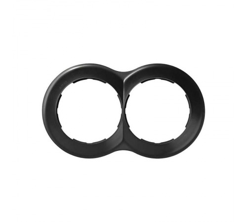 Simon 88 Рамка декоративная, 2 поста, круг в круге, S88, графит  88620-38  Simon