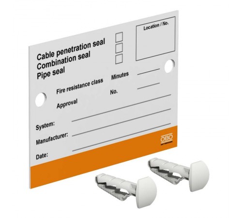 Маркировочная табличка (англ.яз) (KS-S EN)  7205429  OBO Bettermann