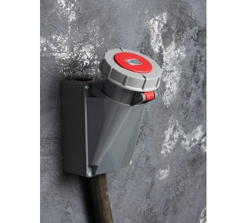 Розетка стационарная наружная 1342 3Р+РЕ 63А 380В IP67 EKF PROxima  ps-1342-63-380  EKF