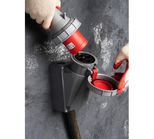 Розетка стационарная наружная 1342 3Р+РЕ 63А 380В IP67 EKF PROxima  ps-1342-63-380  EKF