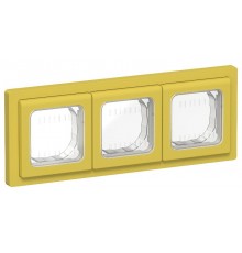 FLITE Рамка 3-местная IP55 Рпро-3-55-ФлЖК желтый карри  FI-M30-32-55-K44  IEK