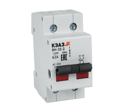 Выключатель нагрузки модульный ВН-32-2100-УХЛ3  141639  КЭАЗ