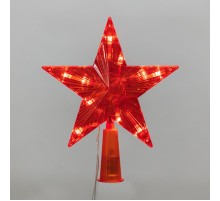 Светодиодная фигура на елку Звезда красная 15см, 10LED, постоянное свечение, 230В  501-007  NEON-NIGHT