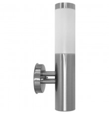 Светильник садово-парковый DH021-B, Техно на стену вверх, 18W E27 230V, серебро  11807  Feron