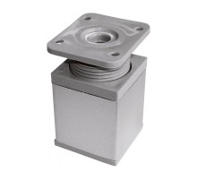 Ножка алюм.квадрат, регулир.сверху, 40х40х60 мм, мат.хром. - накл.   127482  Tech-KREP