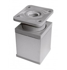 Ножка алюм.квадрат, регулир.сверху, 40х40х60 мм, мат.хром. - накл.   127482  Tech-KREP