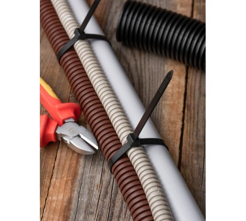 Хомут нейлоновый ЧЕРНЫЙ 7,2х150 (уп./100шт) EKF Simple  plc-cb-7.2x150  EKF