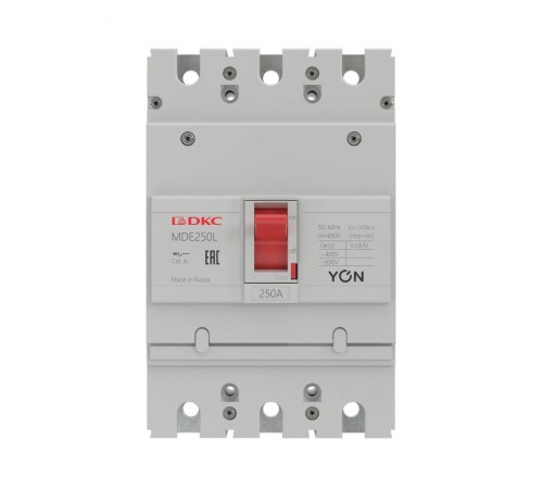 Выключатель автоматический в литом корпусе YON MDE250H125 (замена на MGS160N-3TAMF0125) MDE250H125  DKC