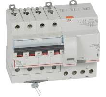 Выключатель автоматический дифференциального тока DX3 6000 4п 50А С 300мА тип AС (7 мод)  411210  Legrand