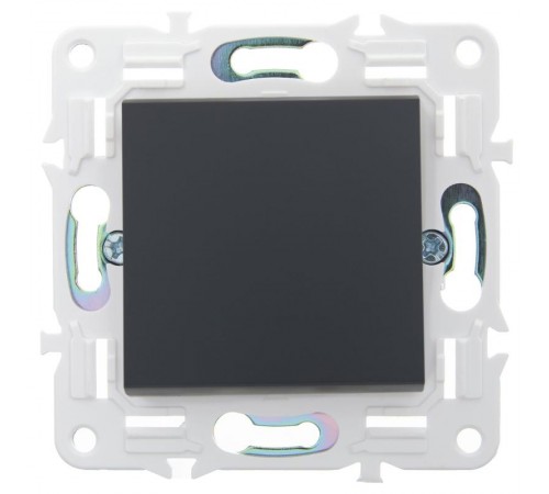 SKANDY Выключатель 1-клавишный 10А SK-V01T титан  SK-V10-0-10-K48  IEK