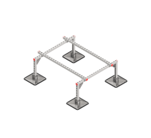Опорная конструкция для установки оборудования TECHNORAPTOR STEELFOOT 1000х1200 HD  KM-TR-STF-SSEI-1000-1200 HD  КМ - профиль