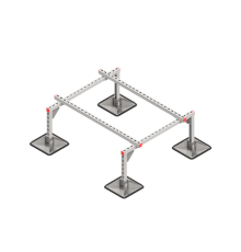Опорная конструкция для установки оборудования TECHNORAPTOR STEELFOOT 1000х1200  KM-TR-STF-SSEI-1000-1200  КМ - профиль
