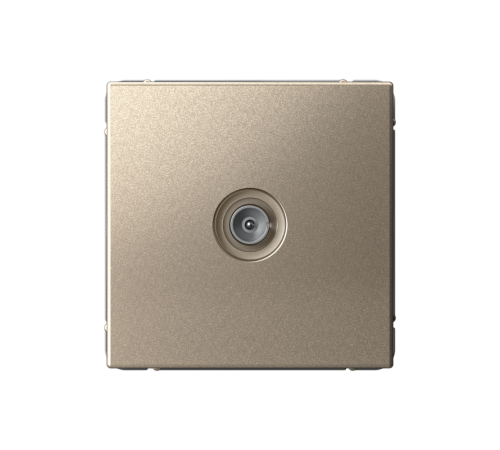 ArtGallery Шампань Розетка TV проходная 4DB, механизм  GAL000592  SE