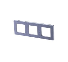 ABB Levit Серебро / дымчатый чёрный Рамка 3-ая  3901H-A05030 70W  2CHH015030A6070  ABB