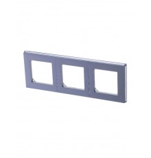 ABB Levit Серебро / дымчатый чёрный Рамка 3-ая  3901H-A05030 70W  2CHH015030A6070  ABB