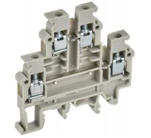 Колодка клеммная CTS-ML 2 ур. 4мм2 серая  YCT13-00-2-K03-004  IEK