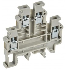 Колодка клеммная CTS-ML 2 ур. 4мм2 серая  YCT13-00-2-K03-004  IEK