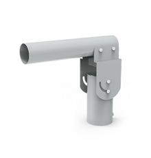 Кронштейн для уличных светильников 200*205*100мм на трубу до D58мм/консоль D48мм серый 1/2  903265106  Gauss