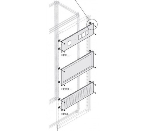 Панель вентилируемая H=200мм W=600мм1STQ007735A0000  ABB