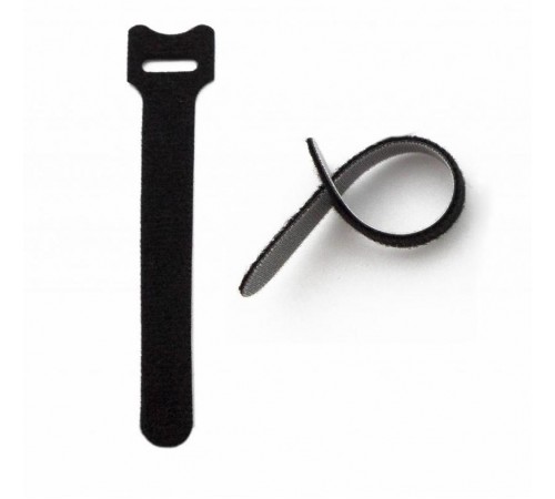 WASN-310-BK-10 Хомут для кабеля, липучка с мягкой застежкой, 310x14 мм, черный (10 шт.)  405340  Hyperline