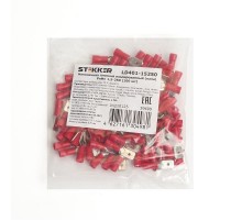 Наконечник плоский Изолированный (папа) РпИп 1,5-250 (упаковка 100 шт), LD401-15250  39409  STEKKER