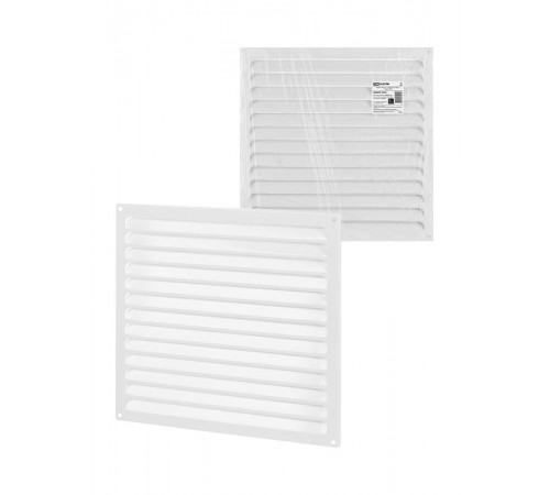 Решетка металл. усиленная 350х350, белая, с покрытием полимерной эмалью,  SQ1807-0733  TDM