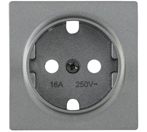 НР-1-1-БА Накладка розетка с з/к BOLERO антрацит  ENB11-R-K95  IEK