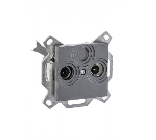 ABB Levit Сталь Розетка TV-R проходная 7дБ  5011H-A03607 69W  2CHH083607A6069  ABB